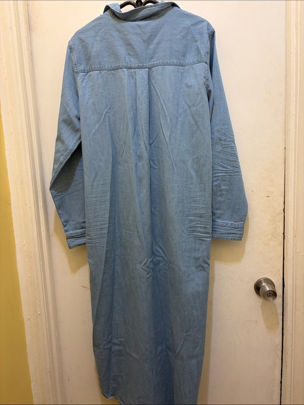 Frank & Eileen Rory Light Blue Denim Long Sleeve Shirt Dress - Picture 3 of 5